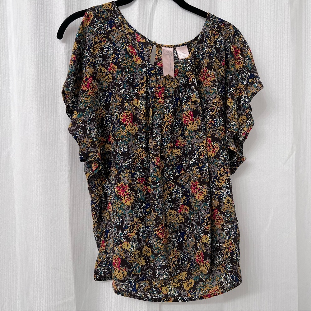 Floral Flowy Silk Top